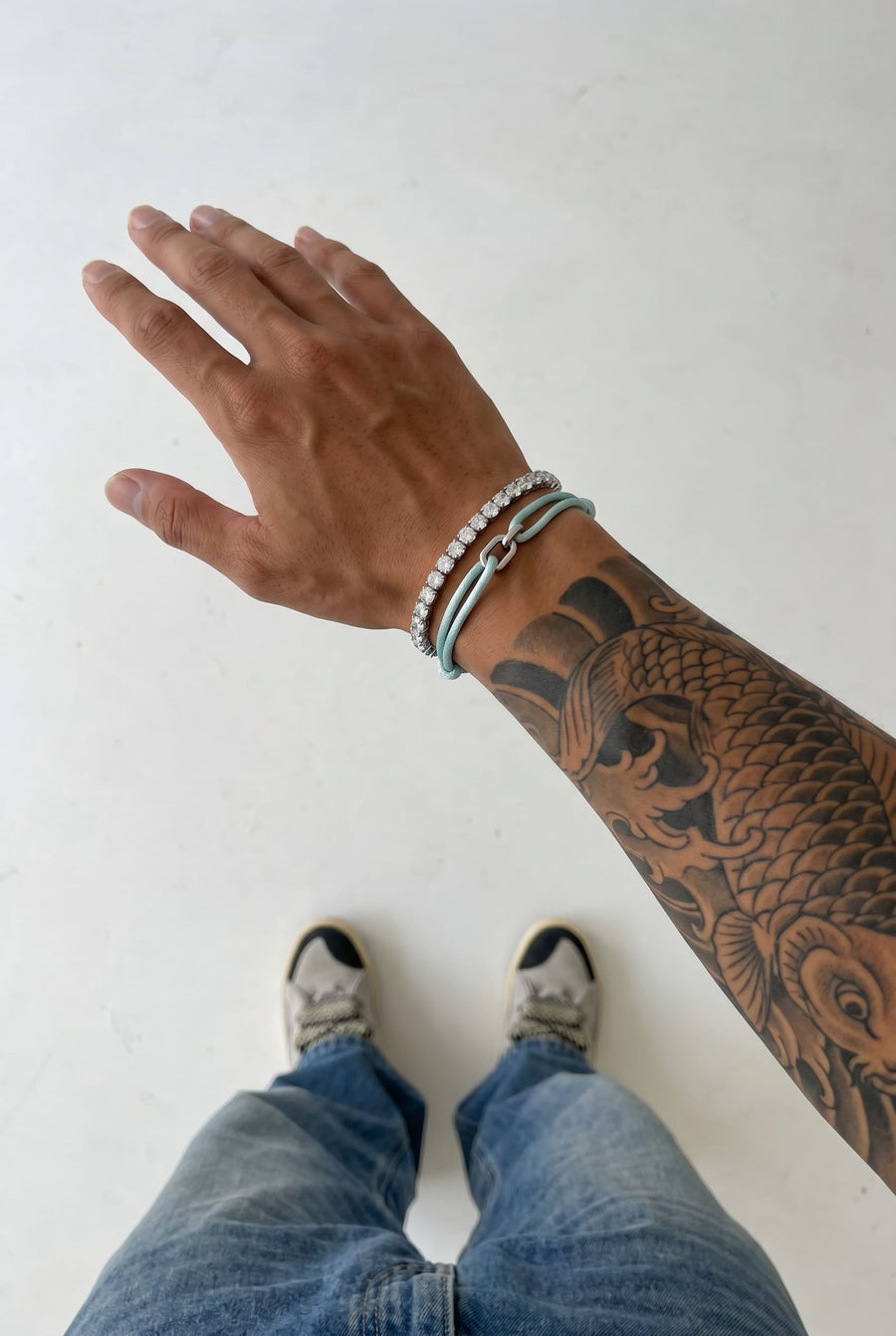 304supply Ocean Link Armband am Handgelenk getragen