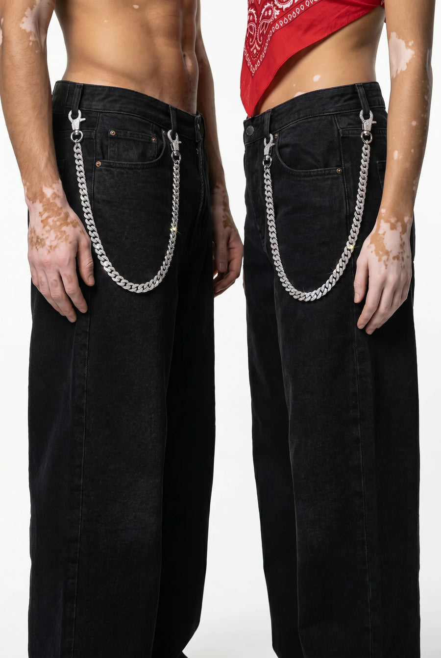 304supply Heavy Ice Iced-Cuban Wallet Chain – Detailansicht