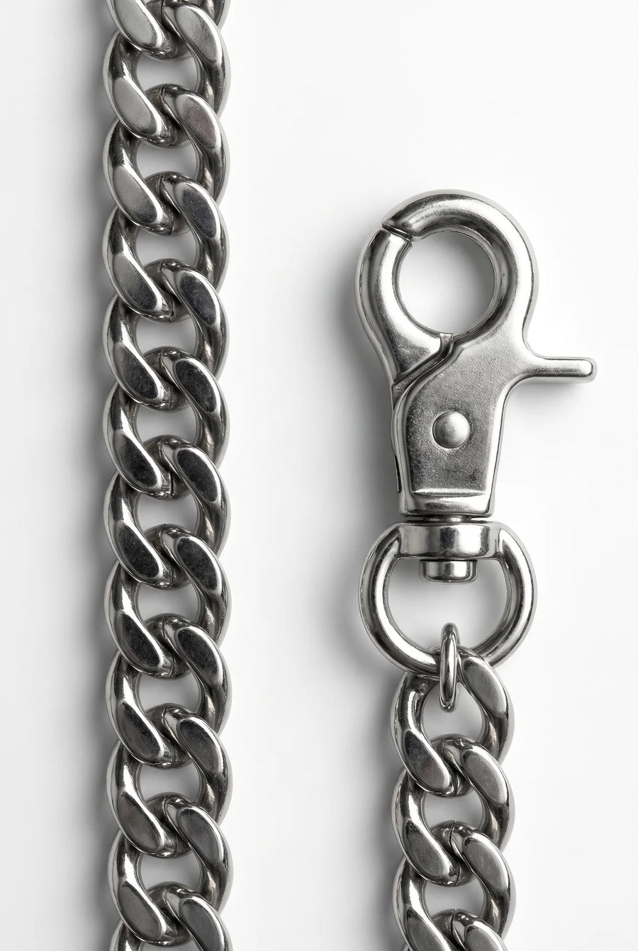 Makro der schweren Glieder der 304supply Big Steel Wallet Chain