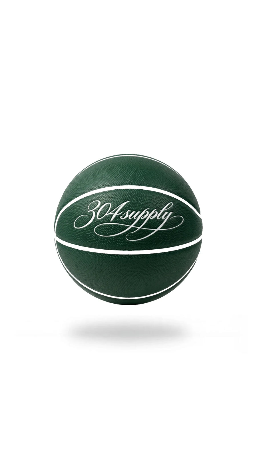 304 Basketball in Grün mit weißem 304supply-Logo, Produktansicht
