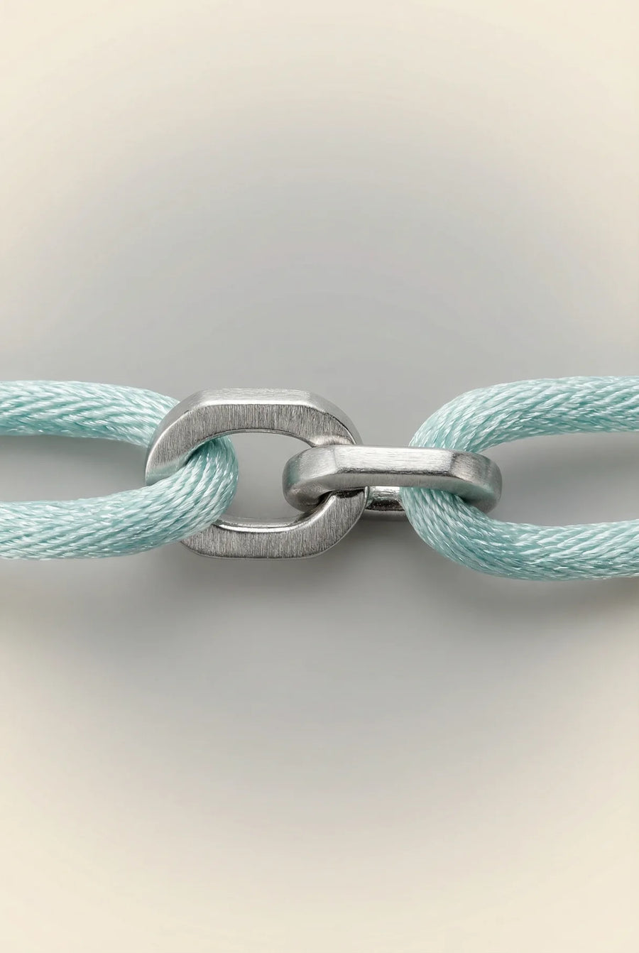 Makro des Edelstahl-Verschlusses des 304supply Ocean Link Armbands