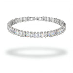 304supply White Ice Ice-Armband aus Edelstahl mit klaren Zirkonia – Produktansicht