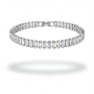 304supply White Ice Ice-Armband aus Edelstahl mit klaren Zirkonia – Produktansicht